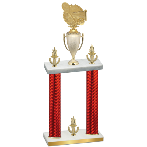 Double Red Carbon Fiber Victory Tennis Trophy