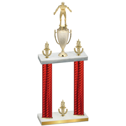 Double Red Carbon Fiber Victory Wrestling Trophy