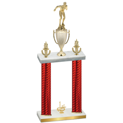 Double Red Carbon Fiber First Place Swimming Trophy