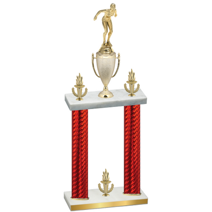Double Red Carbon Fiber Victory Tennis Trophy