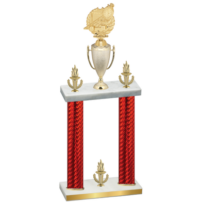 Double Red Carbon Fiber Victory Swimming Trophy