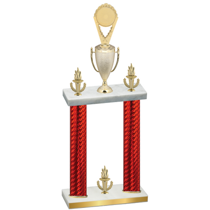 Double Red Carbon Fiber Victory Insert Trophy