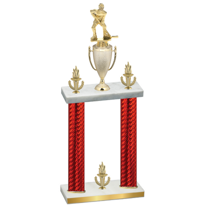 Double Red Carbon Fiber Victory Hockey Trophy