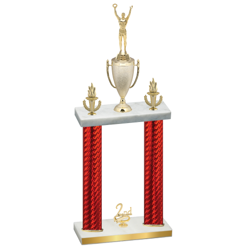 Double Red Carbon Fiber Second Place Victory Trophy