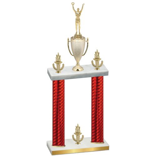 Double Red Carbon Fiber Victory Victory Trophy