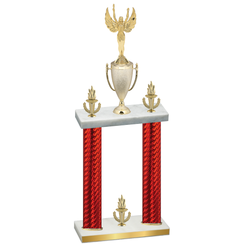 Double Red Carbon Fiber Victory Victory Trophy