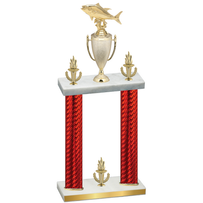 Double Red Carbon Fiber Victory Fishing Trophy