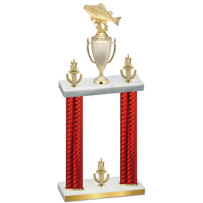 Double Red Carbon Fiber Victory Fishing Trophy