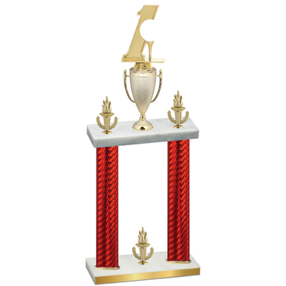 Double Red Carbon Fiber Victory Golf Trophy