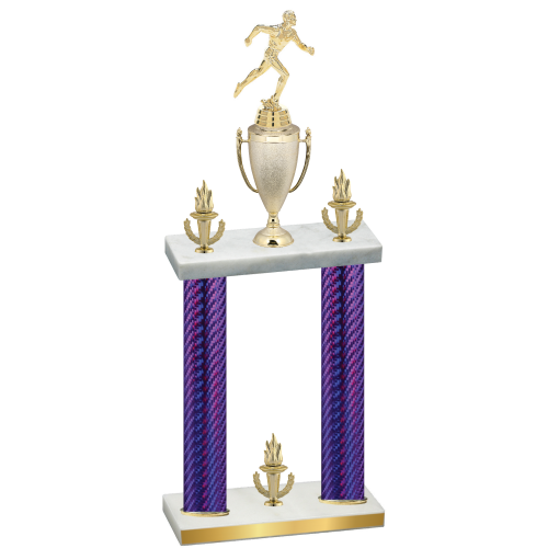 Double Purple Carbon Fiber Victory Running Trophy