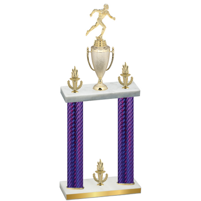 Double Purple Carbon Fiber Victory Running Trophy