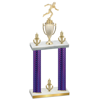 Double Purple Carbon Fiber Victory Running Trophy