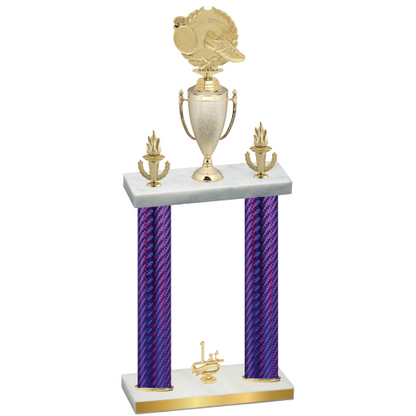 Double Purple Carbon Fiber First Place Running Trophy