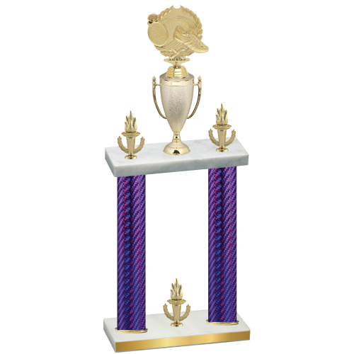 Double Purple Carbon Fiber Victory Running Trophy