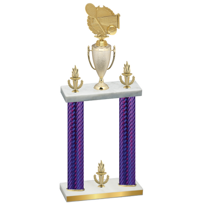 Double Purple Carbon Fiber Victory Tennis Trophy
