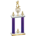 Double Purple Carbon Fiber Victory Hockey Trophy