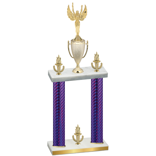 Double Purple Carbon Fiber Victory Victory Trophy