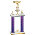 Double Purple Carbon Fiber Second Place Cars Trophy