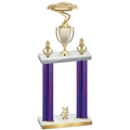 Double Purple Carbon Fiber Year Cars Trophy