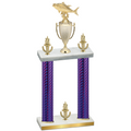 Double Purple Carbon Fiber Victory Fishing Trophy
