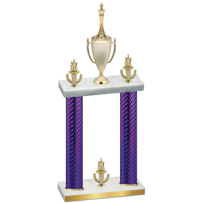 Double Purple Carbon Fiber Victory Chess Trophy