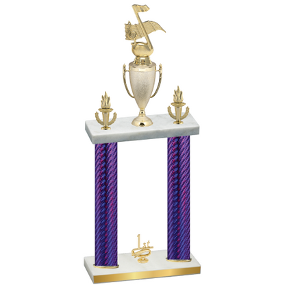 Double Purple Carbon Fiber First Place Music Trophy
