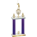 Double Purple Carbon Fiber Year Golf Trophy