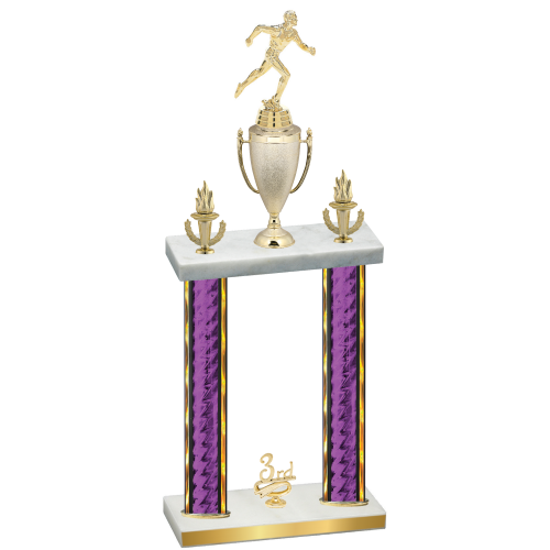 Double Purple Glacier Third Place Running Trophy