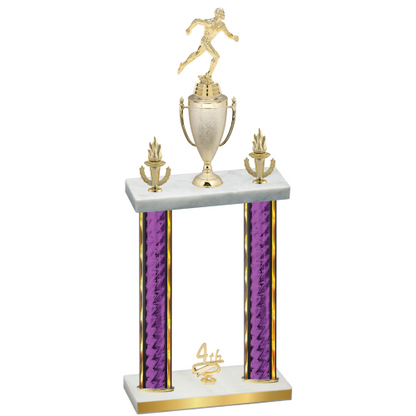 Double Purple Glacier Fourth Place Running Trophy