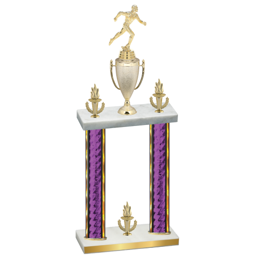 Double Purple Glacier Victory Running Trophy