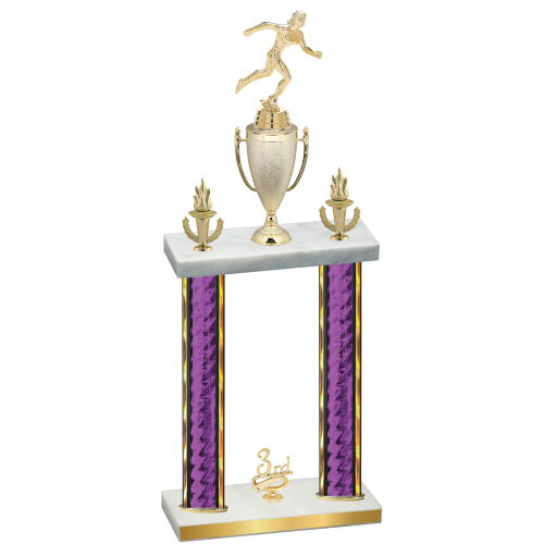 Double Purple Glacier Third Place Running Trophy