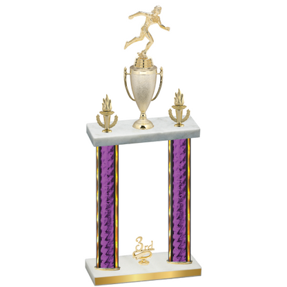 Double Purple Glacier Third Place Running Trophy