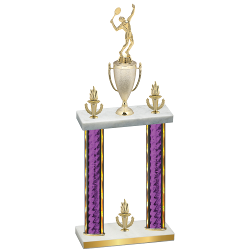 Double Purple Glacier Victory Tennis Trophy
