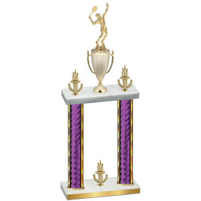 Double Purple Glacier Victory Tennis Trophy