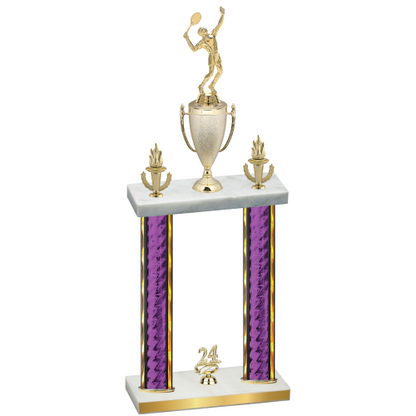 Double Purple Glacier Year Tennis Trophy