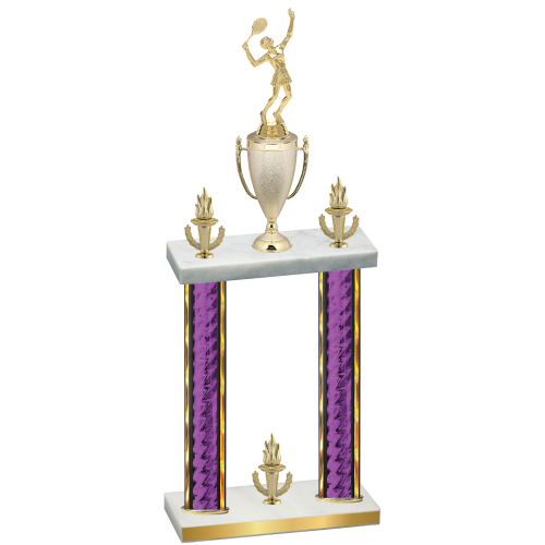 Double Purple Glacier Victory Tennis Trophy