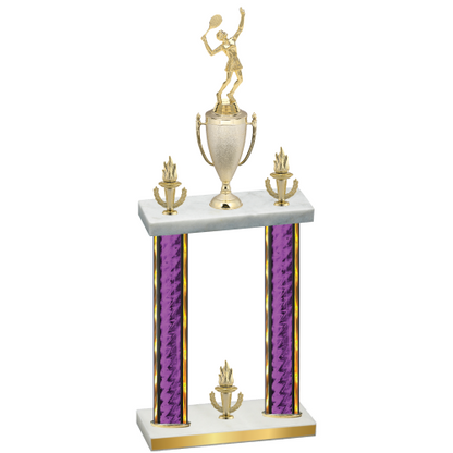 Double Purple Glacier Victory Tennis Trophy