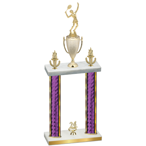 Double Purple Glacier Year Tennis Trophy
