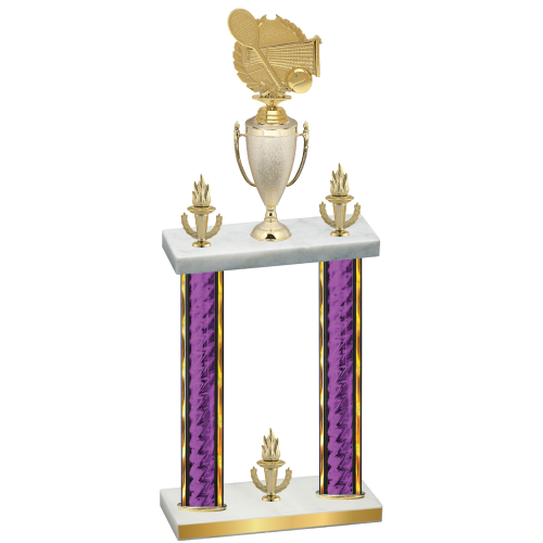 Double Purple Glacier Victory Tennis Trophy
