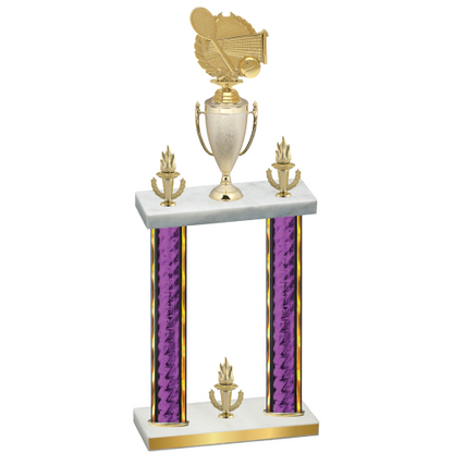 Double Purple Glacier Victory Tennis Trophy