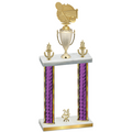 Double Purple Glacier Year Tennis Trophy