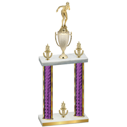 Double Purple Glacier Victory Tennis Trophy