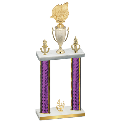 Double Purple Glacier Fourth Place Swimming Trophy