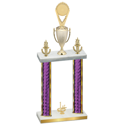 Double Purple Glacier First Place Insert Trophy