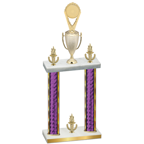 Double Purple Glacier Victory Insert Trophy