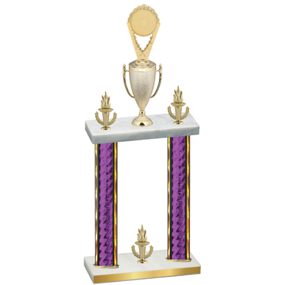Double Purple Glacier Victory Insert Trophy