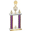 Double Purple Glacier Year Insert Trophy