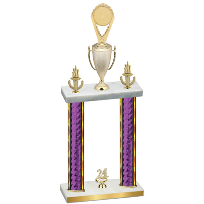 Double Purple Glacier Year Insert Trophy