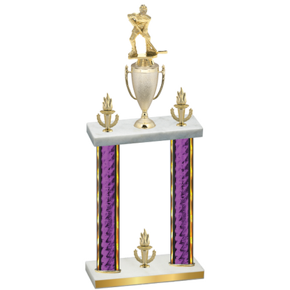 Double Purple Glacier Victory Hockey Trophy