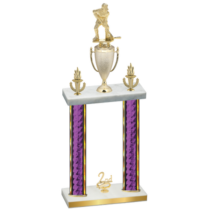 Double Purple Glacier Second Place Hockey Trophy